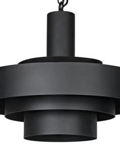 Noir Parlor Pendant, Black Metal All Lighting