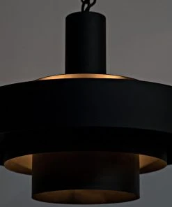 Noir Parlor Pendant, Black Metal All Lighting