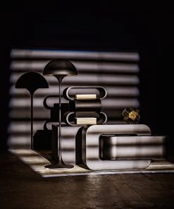 Noir Cataracta Floor Lamp, Black Metal Floor Lamps