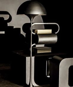 Noir Cataracta Floor Lamp, Black Metal Floor Lamps