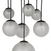 All Lighting Noir Artemis Chandelier, Black Metal