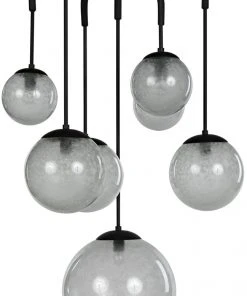 All Lighting Noir Artemis Chandelier, Black Metal 14 All Lighting Noir Artemis Chandelier, Black Metal