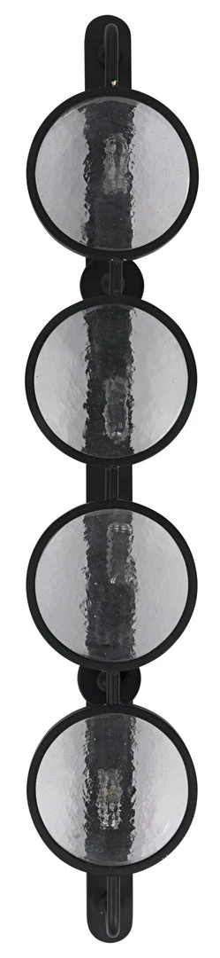 Noir Ordo Sconce, Black Metal Sconces 3 Noir Ordo Sconce, Black Metal Sconces