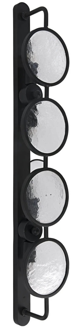 Noir Ordo Sconce, Black Metal Sconces 4 Noir Ordo Sconce, Black Metal Sconces