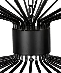 Noir Lamberto Chandelier, Black Metal