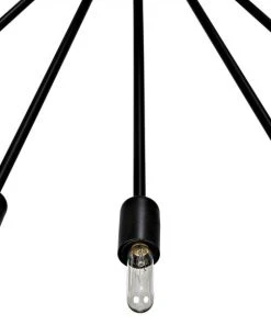 Noir Lamberto Chandelier, Black Metal