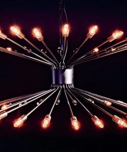 Noir Lamberto Chandelier, Black Metal