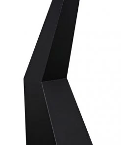 Noir Rhombus Floor Lamp With Shade, Black Metal