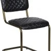 Noir 0037 Dining Chair, Metal And Leather