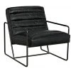 Noir Demeter Chair, Metal And Leather LIVING ROOM