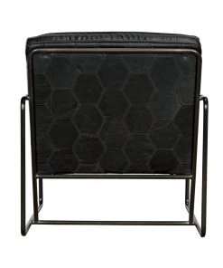 Noir Demeter Chair, Metal And Leather LIVING ROOM 19 Noir Demeter Chair, Metal And Leather LIVING ROOM