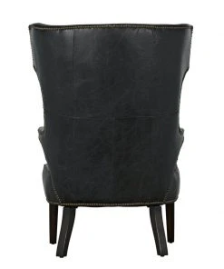 LIVING ROOM Noir Heracles Chair, Leather