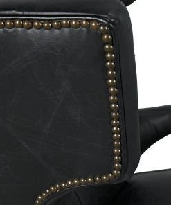 LIVING ROOM Noir Heracles Chair, Leather