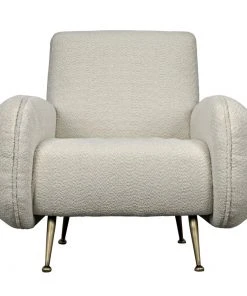 LIVING ROOM Noir Hera Chair, Teddy Fabric