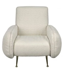 LIVING ROOM Noir Hera Chair, Teddy Fabric