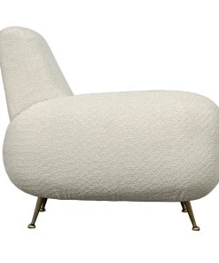 LIVING ROOM Noir Hera Chair, Teddy Fabric