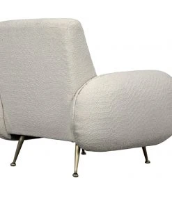 LIVING ROOM Noir Hera Chair, Teddy Fabric