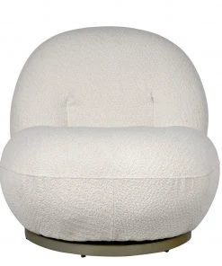 Noir Artemis Chair, Teddy Fabric