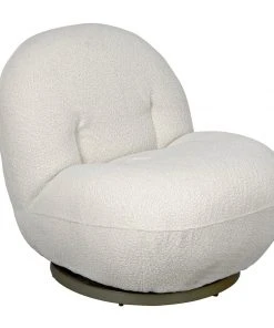 Noir Artemis Chair, Teddy Fabric