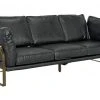 LIVING ROOM Noir Apollo Sofa, Leather