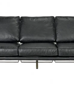 LIVING ROOM Noir Apollo Sofa, Leather