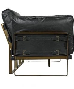 LIVING ROOM Noir Apollo Sofa, Leather