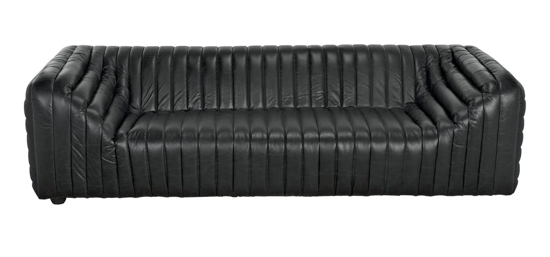 Noir Hermes Sofa, Leather 6 Noir Hermes Sofa, Leather