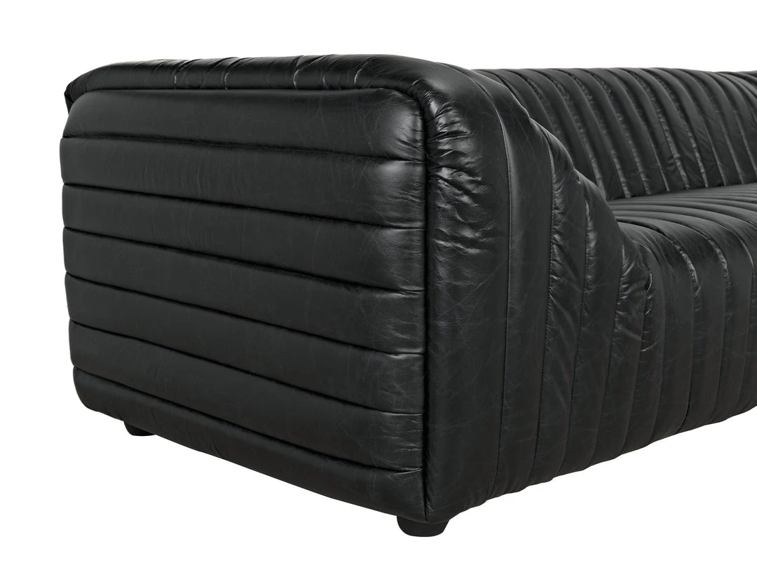 Noir Hermes Sofa, Leather 10 Noir Hermes Sofa, Leather