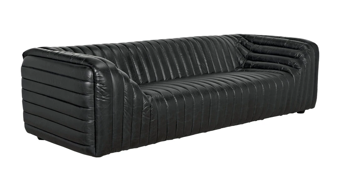 Noir Hermes Sofa, Leather 3 Noir Hermes Sofa, Leather