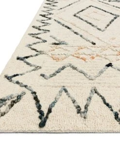 RUGS Justina Blakeney X Loloi Leela Hand Tufted Oatmeal / Denim Rug