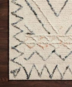 RUGS Justina Blakeney X Loloi Leela Hand Tufted Oatmeal / Denim Rug