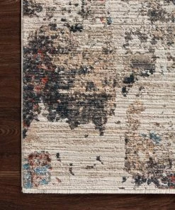 Loloi Leigh Power Loomed Ivory / Charcoal Rug RUGS 7 Loloi Leigh Power Loomed Ivory / Charcoal Rug RUGS