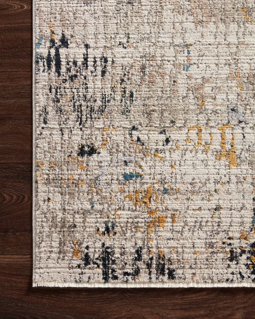 Loloi Leigh Power Loomed Ivory / Granite Rug 5 Loloi Leigh Power Loomed Ivory / Granite Rug