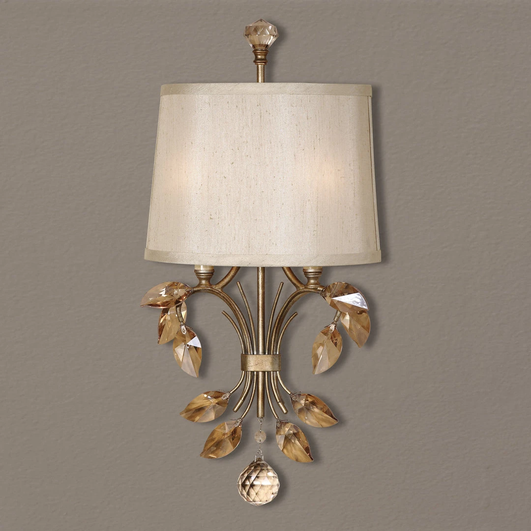 Uttermost Alenya 2 Light Gold Wall Sconce 4 Uttermost Alenya 2 Light Gold Wall Sconce