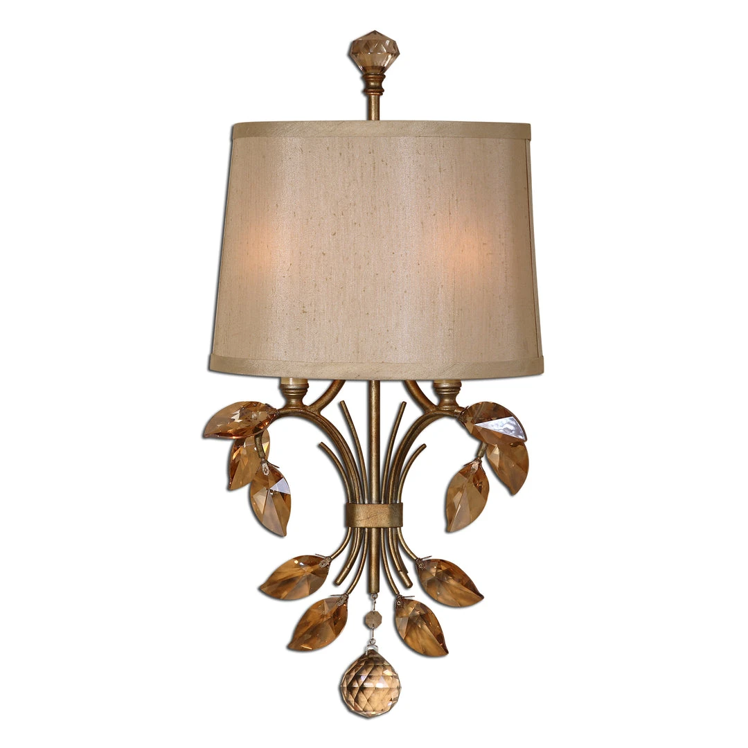 Uttermost Alenya 2 Light Gold Wall Sconce 3 Uttermost Alenya 2 Light Gold Wall Sconce