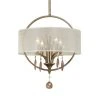 All Lighting Uttermost Alenya 4 Light Fabric Drum Pendant