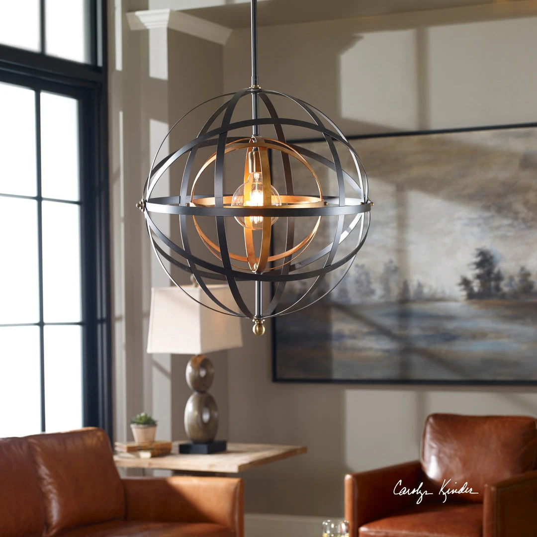 Pendants Uttermost Rondure 1 Light Sphere Pendant 4 Pendants Uttermost Rondure 1 Light Sphere Pendant