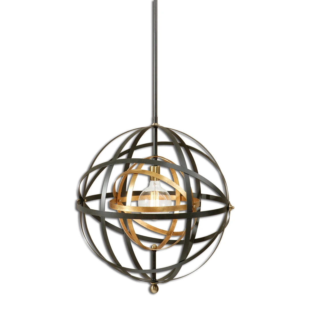 Pendants Uttermost Rondure 1 Light Sphere Pendant 3 Pendants Uttermost Rondure 1 Light Sphere Pendant