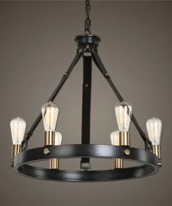 Uttermost Marlow 6 Light Antique Bronze Chandelier