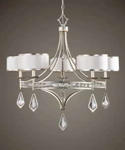 All Lighting Uttermost Tamworth 5 Light Silver Champagne Chandelier 8 All Lighting Uttermost Tamworth 5 Light Silver Champagne Chandelier