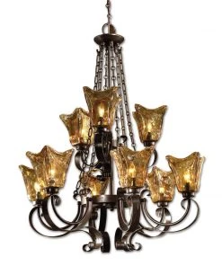 Uttermost Vetraio 9Lt Oil Rubbed Bronze Chandelier All Lighting