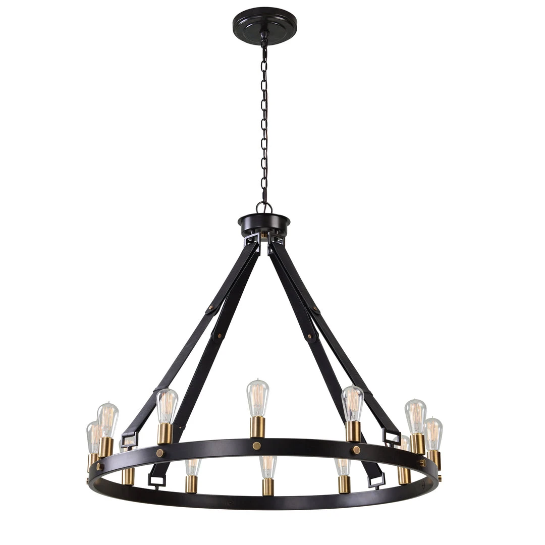 Uttermost Marlow 12 Light Circle Chandelier 5 Uttermost Marlow 12 Light Circle Chandelier