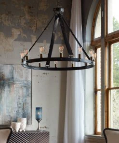 Uttermost Marlow 12 Light Circle Chandelier 9 Uttermost Marlow 12 Light Circle Chandelier