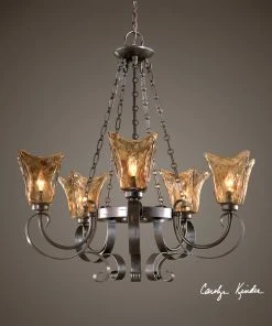Uttermost Vetraio 5Lt Oil Rubbed Bronze Chandelier All Lighting