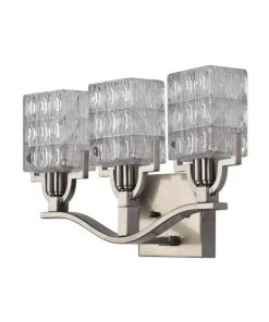 All Lighting Uttermost Copeman Brushed Nickel 3 Light Vanity Strip 8 All Lighting Uttermost Copeman Brushed Nickel 3 Light Vanity Strip