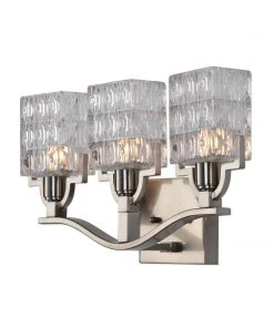 All Lighting Uttermost Copeman Brushed Nickel 3 Light Vanity Strip 9 All Lighting Uttermost Copeman Brushed Nickel 3 Light Vanity Strip