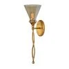 All Lighting Uttermost Glam 1 Light Gold Sconce