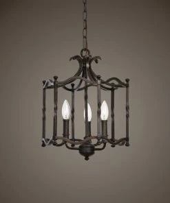 All Lighting Uttermost Candela Old World 3 Light Pendant