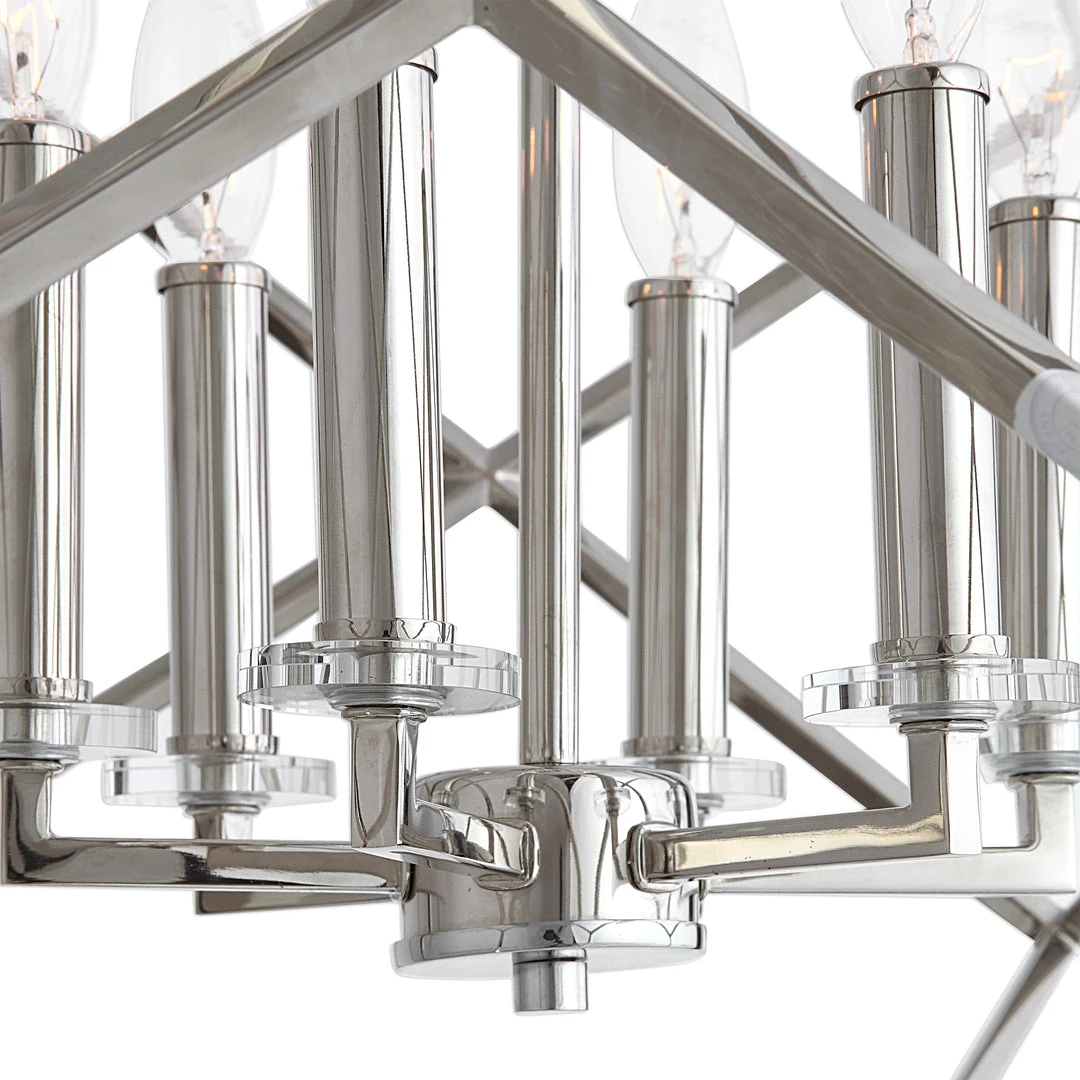 Uttermost Euclid 6 Light Nickel Cube Pendant All Lighting 7 Uttermost Euclid 6 Light Nickel Cube Pendant All Lighting