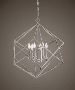 Uttermost Euclid 6 Light Nickel Cube Pendant All Lighting 10 Uttermost Euclid 6 Light Nickel Cube Pendant All Lighting